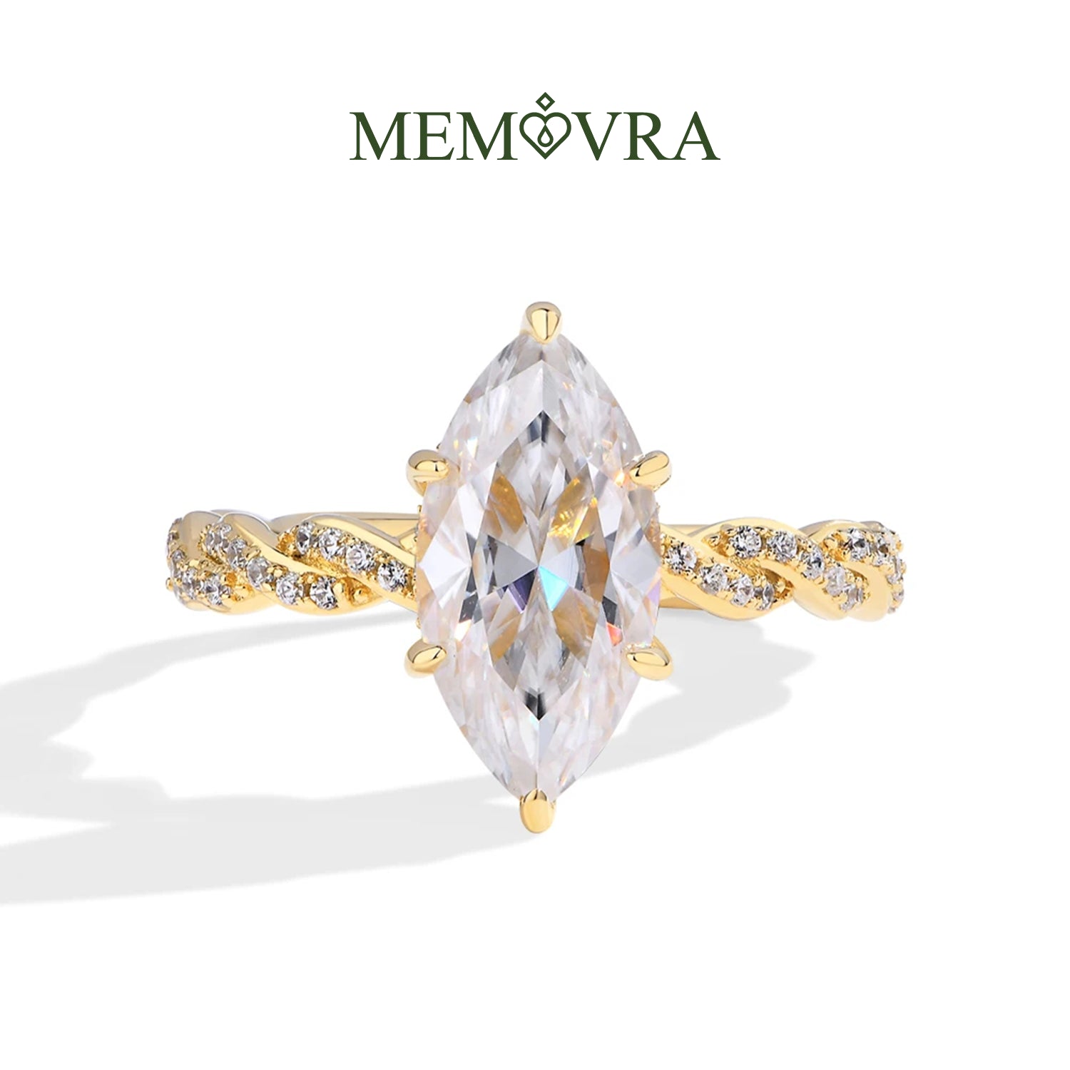 Lumine Marquise Moissanite Ring